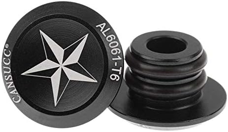 mdxmai Wake Handlebar End Caps Bike HandleBar Plugs Bike Handlebar Bar End Plugs Caps for Most Bicycle Mountain Bike Road Bike - Black 2Pcs