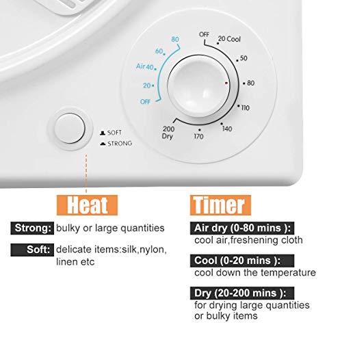 CTT 13 Lbs. 3.5Cu.ft 1500W 110120V Electric Mini Portable Compact