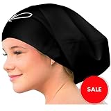 Swim Cap - Large Swim Caps for Long Hair - Swim Cap Women - Swimming Cap - Swimming Caps for Women - Long Hair Swim Cap - Swim Hat - Afro Swimming Cap - Afro Swim Cap (Black XL)