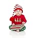 juDanzy red & White Stripe Christmas elf hat for Babies (3-6 Months)