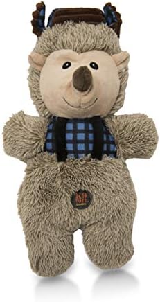 Charming Pet Lumber Jackerz Plush Bear Durable Dog Toy
