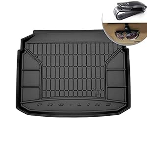 Frogum Flexibele 3D-rubberen mat voor de kofferbak, 1 stuk rubber zwart. De mat past perfect voor Audi A3 III Sportback…