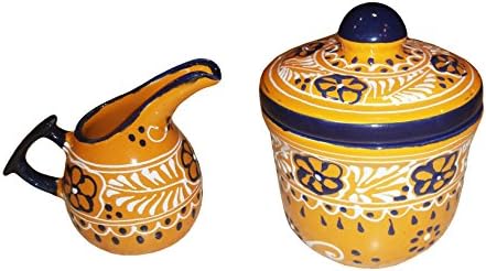 Encantada - Ceramic Sugar Bowl And Creamer Set (Jarra de Leche y Azucarero)