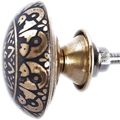 French Furniture Fittings Set of 6 Brass Grey Fish Knobs, Kitchen Cabinet Pull Knobs for Cupboard Chest, Furniture - Image 4