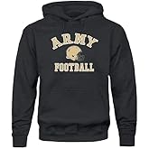 Barnesmith College Football Hooded Sweatshirt with Pocket, Unisex Cotton/Poly Blend, Helmet Logo