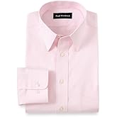 Paul Fredrick Men's Non-Iron 2-Ply Cotton Straight Collar Dress Shirt