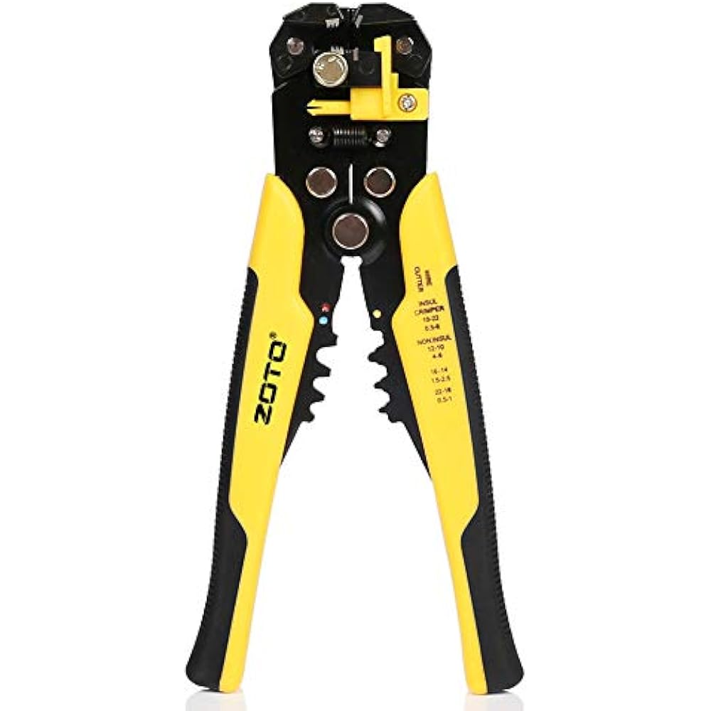 Wire Stripper, Selfadjusting Cable Cutter Crimper, Automatic Stripping