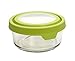 Anchor Hocking Trueseal Glass Food Storage Containers Airtight Lids, 1 Cup Round, Green -