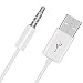 3.5mm White Replacement USB Charge Power Cable Cord for Beats by Dre Studio Wireless Headphones
