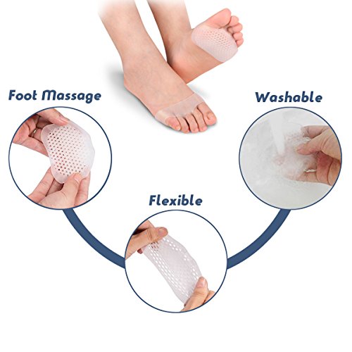 image for VANVENE Foot Cushion,Anti-slip Metatarsal Pads,Ball of Foot Cushions, 