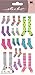 EK Success Brands Decorative Sticko Stickers, Crazy Socks