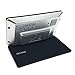 KLAREN Alarm Clock, Travel Clock LCD Mini Digital Desk Folding Electronic Alarm with Blue Backlight Black