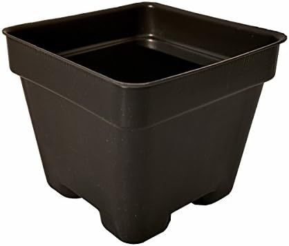 3 Inch Squat Press Fit Plastic Flower Pots (Actual Dimensions 2.63 Inches Square By 2.25 Inches Deep) (216)