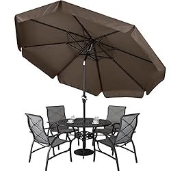 ABCCANOPY Premium Patio Umbrellas 9' Brown