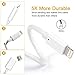 Phone Charger Cable Budget & Good Lightning to USB Cable 3 Pack 6ft Certified Charging Cord Compatible iPhone X 8 8 Plus 7 7 Plus 6s 6s Plus 6 6 Plus SE 5s 5c 5 iPad iPod White
