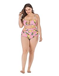 Esprlia traje de baño de dos piezas para dama, talla grande, bikini de tankini, traje de baño 1XL-5XL