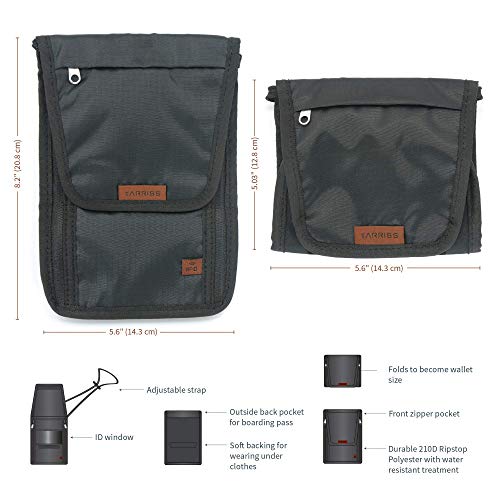 REVIEW Tarriss RFID Blocking Neck Stash & Passport Holder Travel