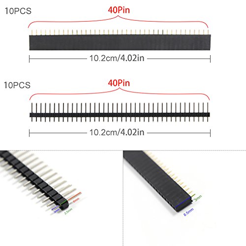 Keayoo 23 Pcs Double Sided PCB Board Prototype Kit 6 Sizes Circuit Board with 20 Pcs 40 Pin 2.54mm Male and Female Header Connector for DIY (Bonus: 10 Pcs Screw Terminal Blocks) - Thumbnail 4