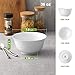 DOWAN 7 Inches, 36 oz Porcelain Deep Bowl Set for Soup, Salad, Ramen, Set of 3, White