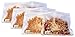 E-Z Seal EXTRA THICK Reusable PEVA Storage Bag for Food | Kids Snacks | Ziplock | Freezer | Lunch Sandwiches | Leakproof | Make-up | Travel | Meal Prep | Home Organisation (6 Pack Large Size -Clear)