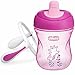 Chicco Semi-Soft First Spout Trainer Sippy Cup 7oz 6m+ (2pk) - Pink/Purple