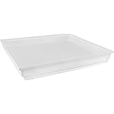 RecPro RV White Shower Pan | Camper Shower Pan (Corner Drain, 27" x 24")