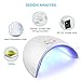 36W UV Light Nail Lamp, Portable 12 LED Nail Curing Lamp Nail Dryer, Nail Art Tools with 60s/120s Timer Setting for All Manicure Gel Nail Polish, Fingernail & Toenail Gel