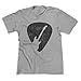 Guitar Pick with Guitar Silhouette Cut Out - Musical T-Shirt - (Heather Grey) Large