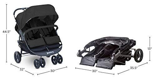 Joovy Scooter X2 Double Stroller, Black Joovy Scooter X2 Double Stroller, Black