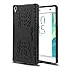 YmhxcY Xperia XA Ultra Phone Case,Xperia C6 Case with HD Screen Protector,Military Armor Drop Tested [Heavy Duty] Hybrid Case with Kickstand for Sony F3211 F3212 F3215 F3216 F3213-LT Black