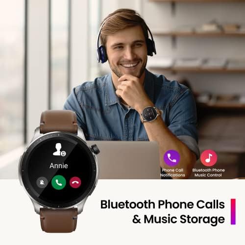 GTR 4 Smartwatch para Teléfono Android Reloj Inteligente de Seguimiento GPS 150 Modos de Deporte Llamadas Telefónicas de Bluetooth Almacenamiento de Música Batería de 14 Días Duración Alexa