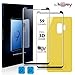 homy Compatible UHD Screen Protector for Samsung Galaxy S9 5.8 inch (not S9+) [2-Pack] - Free Back Cover & Camera Lens Cover. Made of Full 3D Curved 9H Japanese Tempered Glass.