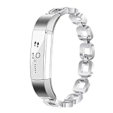 Fitbit Alta Bands, TreasureMax Stainless Steel Housing Case with Mesh Adjustable Milanese Wrist Band for Fitbit Alta/ Fitbit Alta Band/ Fitbit Alta Accessories/ Fitbit Alta Metal Band (No Tracker)