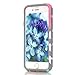 iPhone 5 Case,iPhone 5S Case,LUOLNH [2in1] Heavy Duty Hybrid Hard Case for Apple Iphone 5/5s ,Blue Mint Teal and Coral Pink Split Chevron Design Cover (Gray)