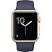 Apple Watch Series 1, 38mm Gold Aluminium Case with Midnight Blue Sport Band - Wrist - Accelerometer, Ambient Light Sensor, Heart Rate Monitor - Calendar - Heart Rate, Steps Taken, Calories BurnedS1PDual-core (2 Core) - Touchscreen - Bluetooth - Blue