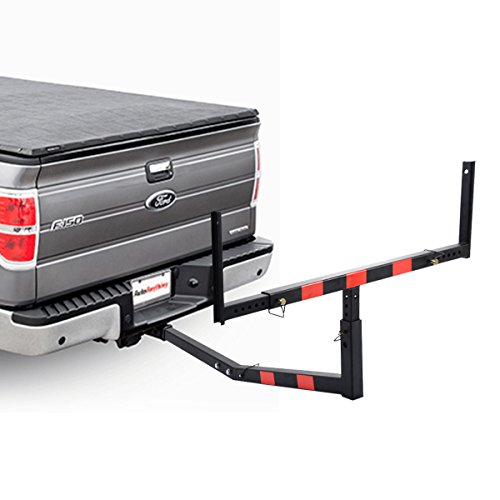 Goplus 750 Lbs Pick Up Truck Bed Extender Hitch Mount Adjustable Extension Rack for Ladder, Rack
