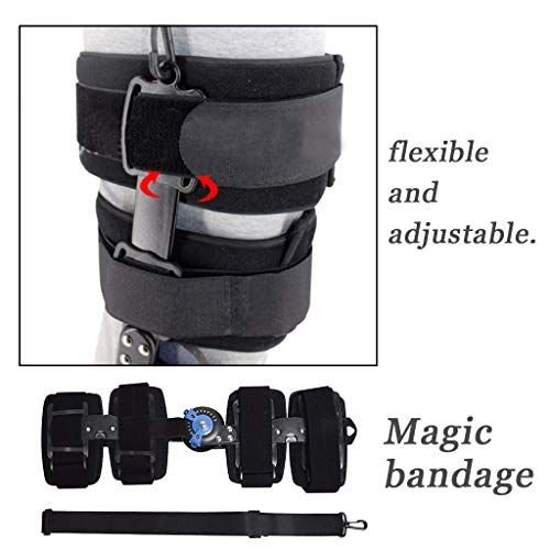 Transser Universal Hinged ROM Knee Brace - Post Op Knee Immobilizer Brace Orthosis Splint for Recovery Stabilization, Adjustable Medical Orthopedic Patella Support Stabilizer After Surgery - Thumbnail 2