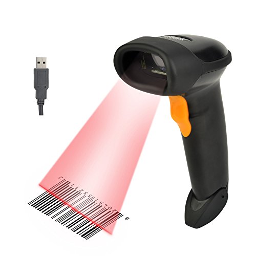 USB Barcode Scanner, ieGeek Wired Handheld Automatic Sensing Laser Scan Bar Code Scanner Reader