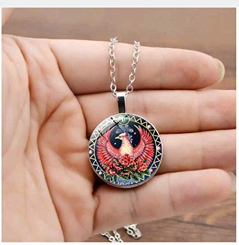 Vintage Phoenix Pendant Necklace, Peacock Bird Necklace,Women Jewelry Christmas Gifts