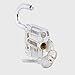 BleuMoo 1Pc Locksmith Transparent Visable Cutaway Practice Padlock Lock Training Skill Pick