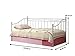 Coaster Home Furnishings Twin Daybed with Metal Frame White