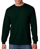 Gildan G5400 100% Cotton L-Sleeve Tee - Forest Green - L