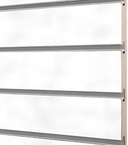 10x Slatwall/Slatboard white panels 4ft x 4ft with free inserts