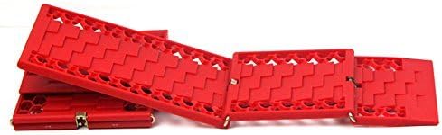 Aumo-mate Car Traction Mat Foldable Auto Escaper Buddy Non-Slip Mats Winter Roads Instant Traction Tire Grip Set Snow Mud