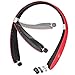 LBell Bluetooth Headset, [Update Version] Wireless Bluetooth V4.1 Foldable & Retractable Neckband Headphones (Red)