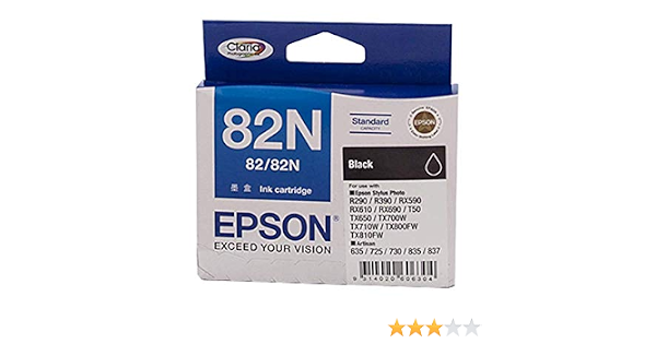 Amazon.com: 6 x Cartuchos originales Epson 82 N a t0821 N t0822 N t0823 N  t0824 N t0825 N t0826 N Negro, Cian, Magenta y Amarillo Light cian light  magentr270 R290 R390 RX590 rx690 tx700fw