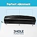Electric 3 Hole Punch, VEYETTE Black Fast Hole Puncher 20 Sheets,Use AC or 6 AA Battery