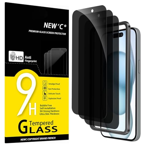 NEW'C 3 Pack Privacy for iPhone 16 Plus,15 Plus Screen... en promo sur Amazon