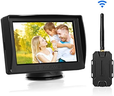 バックモニター カメラセット ワイヤレス Boscam K1 4 3インチ オンダッシュモニター Ip68防水 新品 送料無料 取り付け簡単 車庫入れ 駐車支援 12v車用