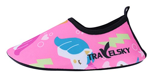 Vivay Toddler Kids Water Shoes Quick Drying Swim Beach Shoes Aqua Socks for Boys & Girls